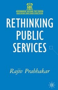 Enlarge image Cover: Rethinking Public Services - Red Globe Press