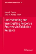 Cover: Understanding and Investigating Response Processes in Validation Research - Springer