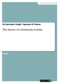 Cover: The history of voluntarism in India - GRIN Verlag