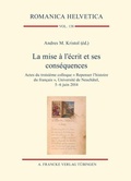 Cover: La mise &agrave; l'&eacute;crit et ses cons&eacute;quences - Narr Francke Attempto