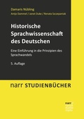 Cover: Historische Sprachwissenschaft des Deutschen - Narr Francke Attempto