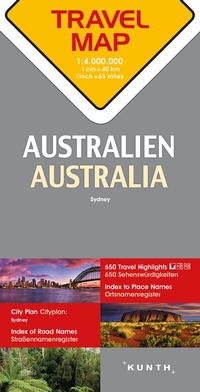 Abbildung von: KUNTH TRAVELMAP Australien 1:4 Mio. - Kunth Verlag