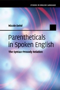 Cover: Parentheticals in Spoken English - Cambridge University Press