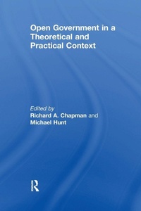 Enlarge image Cover: Open Government in a Theoretical and Practical Context - Routledge