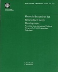Cover: Financial Incentives for Renewable Energy Development - World Bank Publications