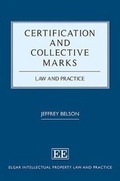 Cover: Certification and Collective Marks - Edward Elgar Publishing