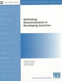 Enlarge image Cover: Rethinking Decentralization in Developing Countries - World Bank Publications