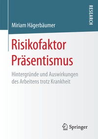 Abbildung von: Risikofaktor Präsentismus - Springer