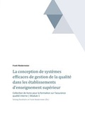 Cover: La conception de syst&egrave;mes efficaces de gestion de la qualit&eacute; dans les &eacute;tablissements d'enseignement sup&eacute;rieur et de la recherche - tredition