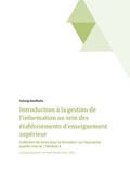 Cover: Introduction &agrave; la gestion de l'information au sein des &eacute;tablissements d'enseignement - tredition