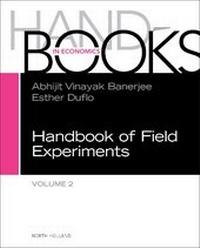 Enlarge image Cover: Handbook of Field Experiments: Volume 2 - North-Holland