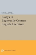 Cover: Essays in Eighteenth-Century English Literature - Princeton University Press