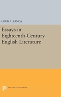 Cover: Essays in Eighteenth-Century English Literature - Princeton University Press