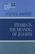 Cover: Studies in the Meaning of Judaism - Jewish Publication Society
