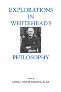 Cover: Explorations in Whitehead's Philosophy - Fordham University Press