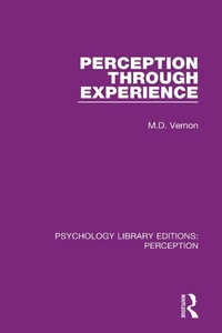 Abbildung von: Perception Through Experience - Routledge