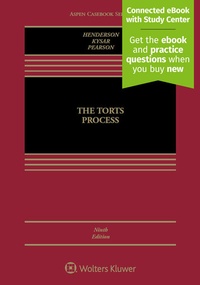 Enlarge image Cover: The Torts Process - Wolters Kluwer Law & Business