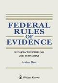 Cover: Federal Rules of Evidence with Practice Problems, 2017 Supplement - Aspen Publishers