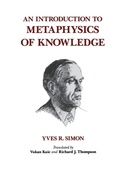 Cover: An Introduction to Metaphysics of Knowledge - Fordham University Press
