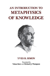 Enlarge image Cover: An Introduction to Metaphysics of Knowledge - Fordham University Press