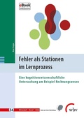 Cover: Fehler als Stationen im Lernprozess - wbv Media