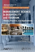 Cover: Management Science in Hospitality and Tourism - Apple Academic Press Inc.