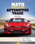 Cover: Math for the Automotive Trade - Delmar Cengage Learning