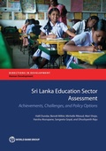 Cover: Sri Lanka Education Sector Assessment - World Bank Publications