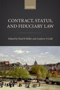 Cover: Contract, Status, and Fiduciary Law - OUP eBook