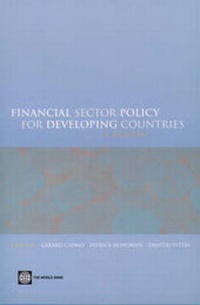 Enlarge image Cover: Financial Sector Policy for Developing Countries - World Bank Publications