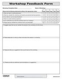 Abbildung von: Workshop Feedback Form - CRC Press