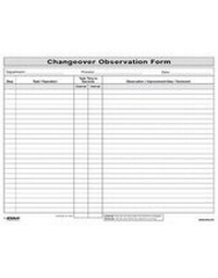 Abbildung von: Quick Changeover: Observation Form - CRC Press