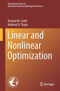 Enlarge image Cover: Linear and Nonlinear Optimization - Springer