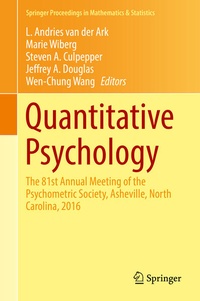 Enlarge image Cover: Quantitative Psychology - Springer