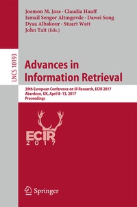 Enlarge image Cover: Advances in Information Retrieval - Springer