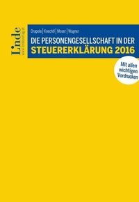 Abbildung von: Die Personengesellschaft in der Steuererklärung 2016 - Linde