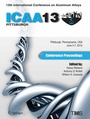 Cover: 13th International Conference on Aluminum Alloys (ICAA 13) - Springer
