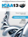 Cover: 13th International Conference on Aluminum Alloys (ICAA 13) - Springer