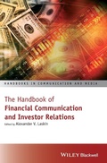 Cover: The Handbook of Financial Communication and Investor Relations - Wiley