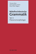 Cover: Flexionsmorphologie - De Gruyter