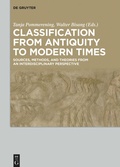 Cover: Classification from Antiquity to Modern Times - De Gruyter