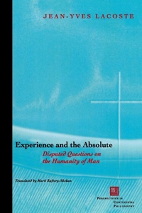 Enlarge image Cover: Experience and the Absolute - Fordham University Press