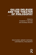 Cover: Gilles Deleuze and the Theater of Philosophy - Routledge