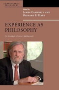 Cover: Experience As Philosophy - Fordham University Press