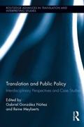 Cover: Translation and Public Policy - Routledge