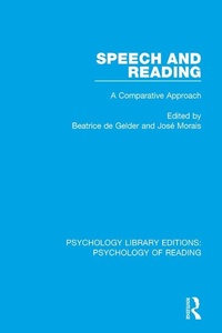 Enlarge image Cover: Speech and Reading - Routledge