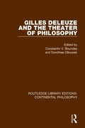 Cover: Gilles Deleuze and the Theater of Philosophy - Routledge