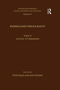 Cover: Volume 19, Tome V: Kierkegaard Bibliography - Routledge