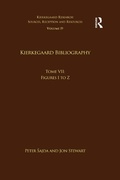 Cover: Volume 19, Tome VII: Kierkegaard Bibliography - Routledge