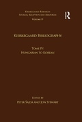 Cover: Volume 19, Tome IV: Kierkegaard Bibliography - Routledge
